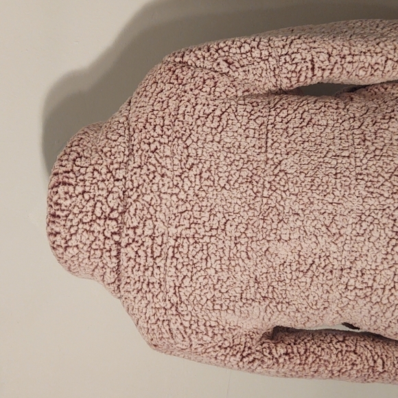 Say What White/Mauve Teddy Fleece Jacket Sz M - Picture 8 of 12
